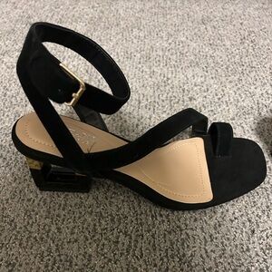 Alfani Coreena suede ankle strap toe ring dress sandals